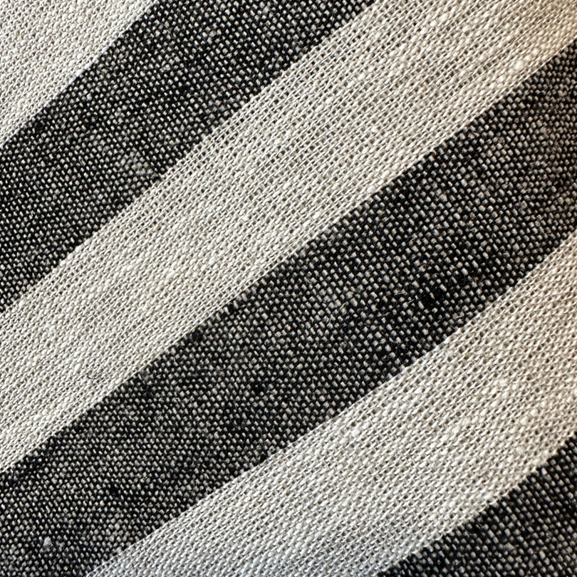 köökki Keittiöliina Pellava, mustaraita - Image 4