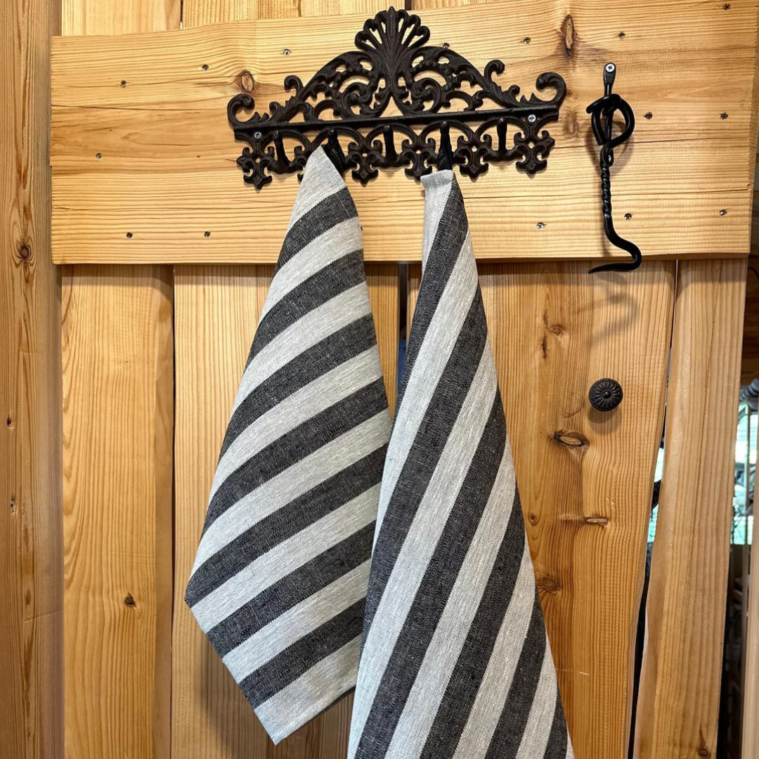 köökki Keittiöliina Pellava, mustaraita